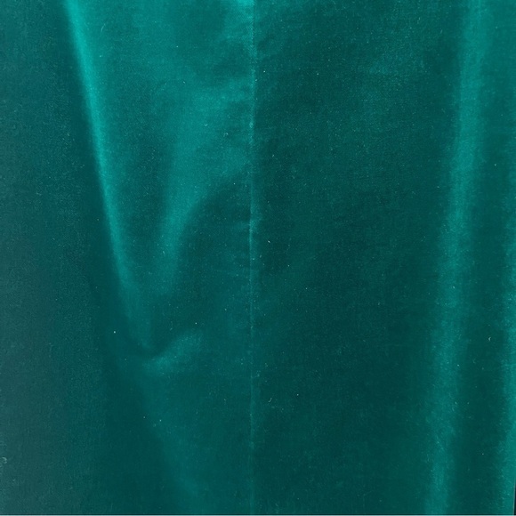 Vintage Velvet Maxi Handmade Emerald Green Witchy Fairy Long Skirt - Picture 4 of 14